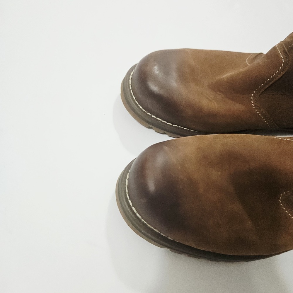 Timberland Men's Larchmont Brown Chelsea Waterproof Leather Boots Size 10.5 - Picture 3 of 7